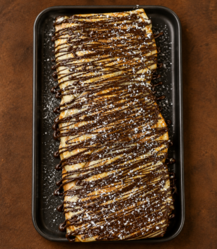 American Pancake Stack Of 3 with Nutella