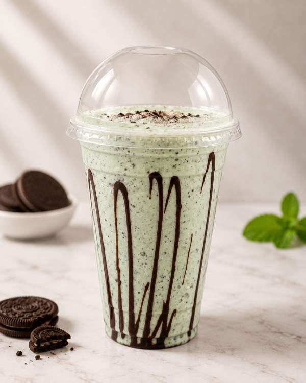 Mint ice cream shake
